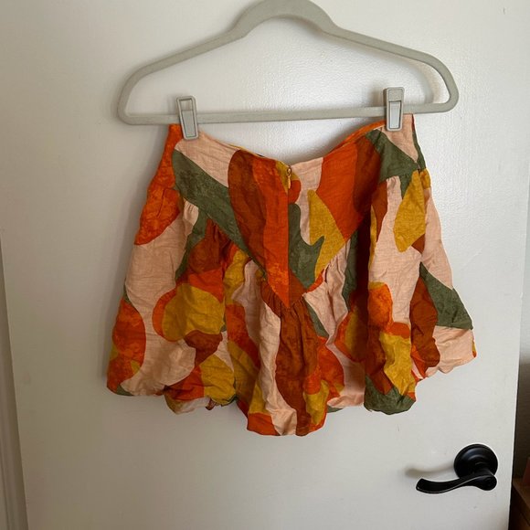 Women's Mixed Paint Print Mini Skirt - Fe Noel - Picture 5 of 5